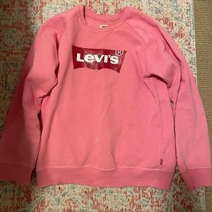 Kids Levi's pink crew neck. Fits ladies XS